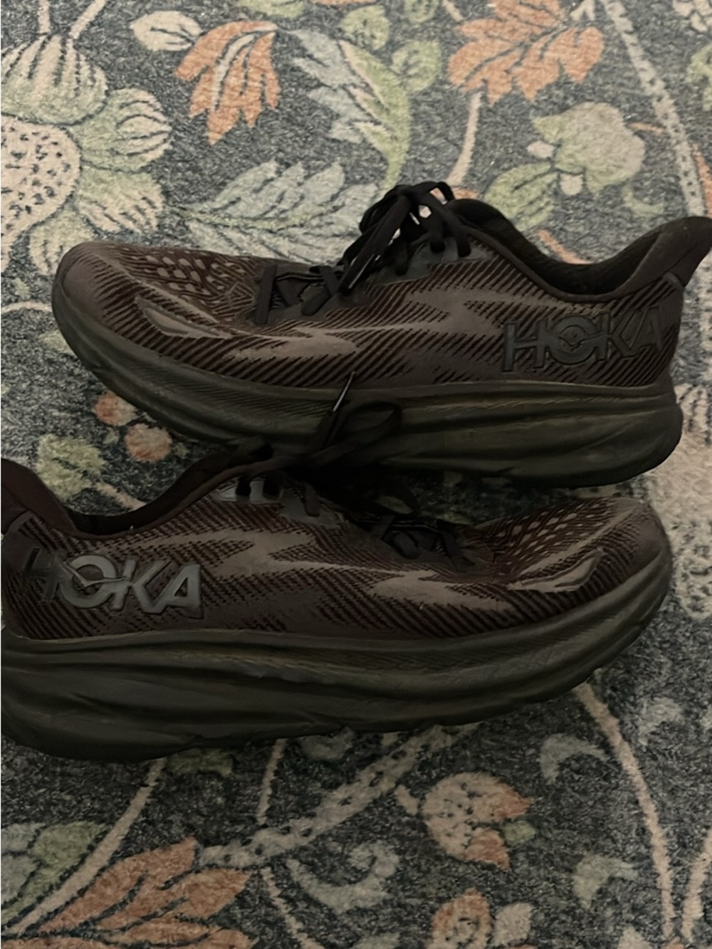 Hoka Men's All-Black Cushioned Running Shoes